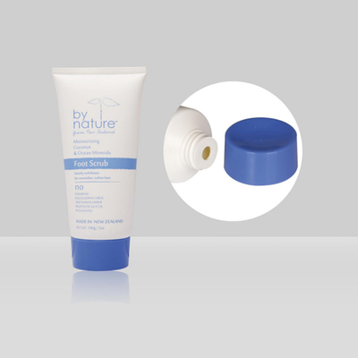 Tubo de limpeza plástico cosmético vazio dos tubos D45mm 140g/5oz do aperto do costume do PE do PCR com tampão de parafuso