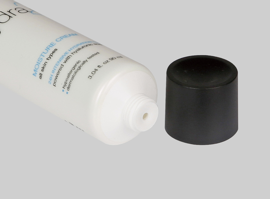 Tubos de plástico cosmético de tipo fechado para manuseio de superfícies brilhantes e cosméticos