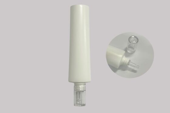 Tubo oval de plástico cosmético para creme para os olhos e essência com conta-gotas de 30-60ml