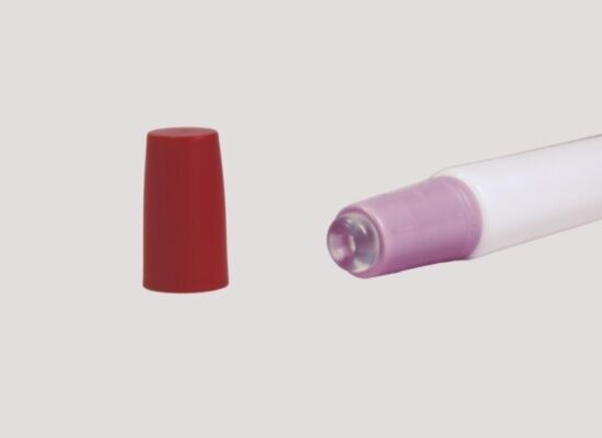 D19mm 10-25ml Tubo de compressão de silicone macio personalizável para bálsamo labial e produtos cosméticos